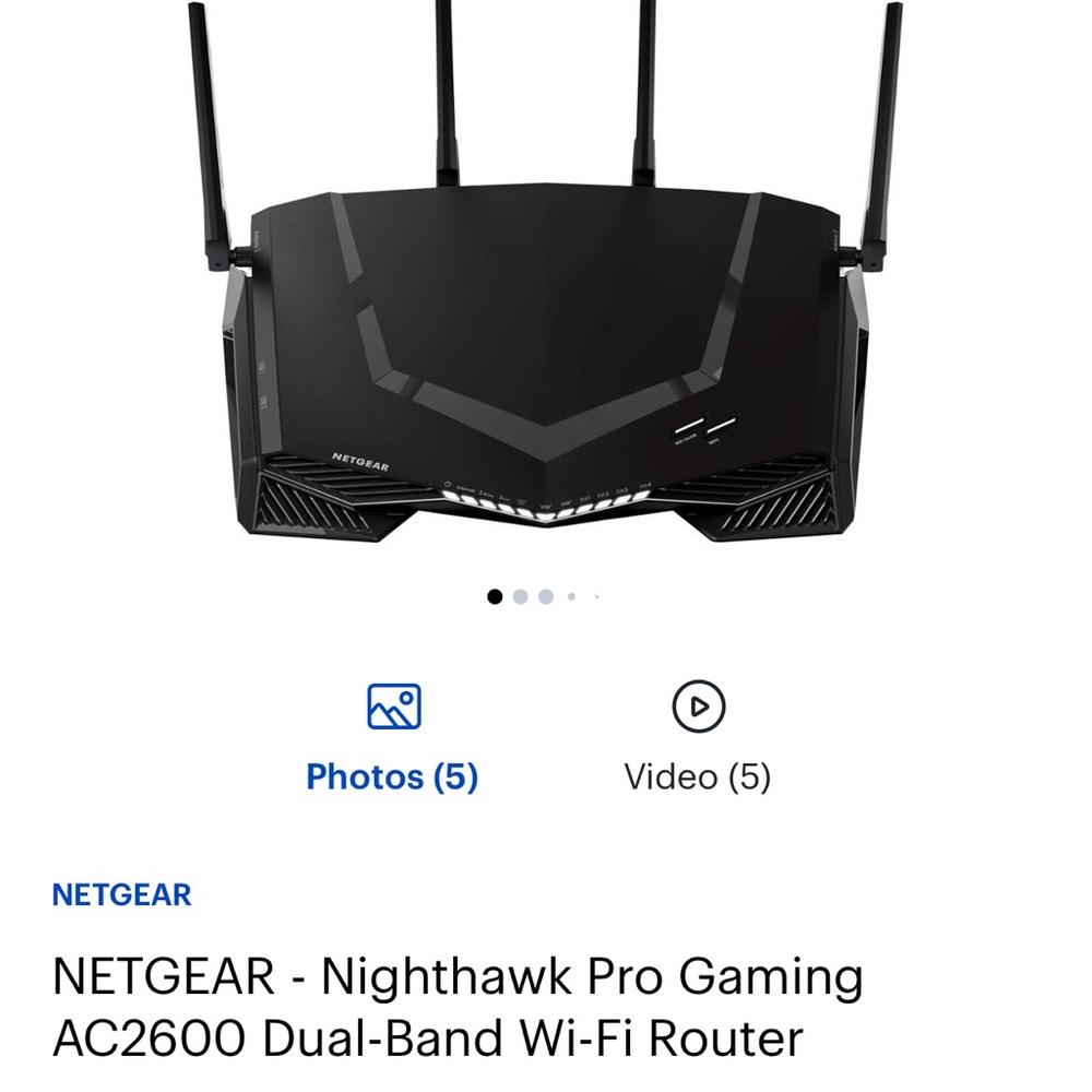 Netgear Nighthawk pro gaming router
